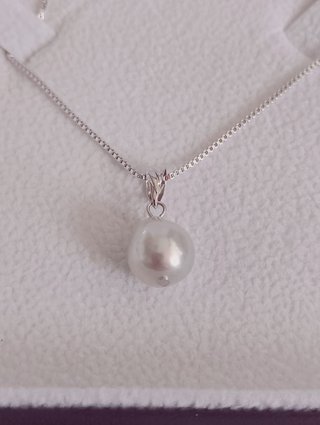Collar Perla Akoya 9-10mm Oro Blanco 18K