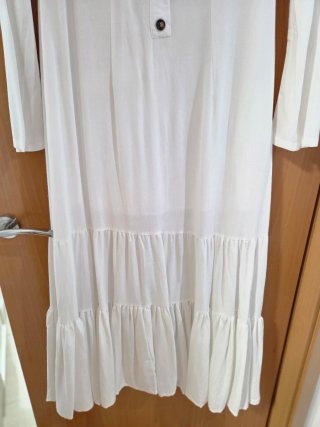 Vestido blanco largo talla M