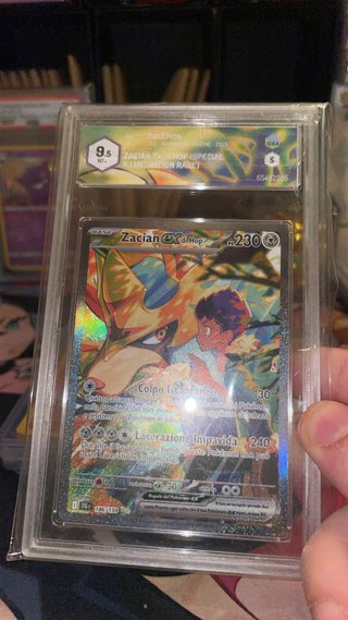 Zacian EX d'Hop Carta Pokémon GRAAD 9.5