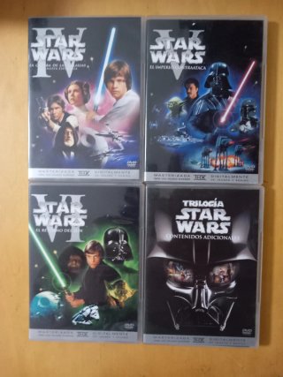 Pack de películas en DVD Star Wars
