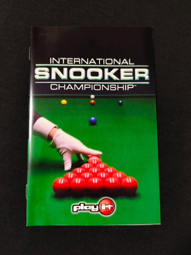 International Snooker Championship. PlayStation 2.