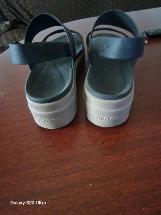 Sandalias Crocs Negras Mujer Talla 38