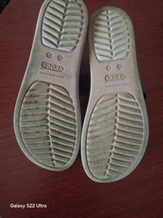 Sandalias Crocs Negras Mujer Talla 38