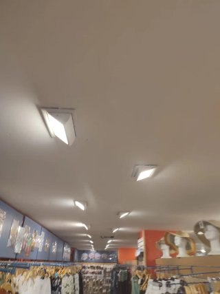 Lote 12 Focos LED Empotrables Cuadrados