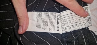 Pantalones negros de vestir a rayas
