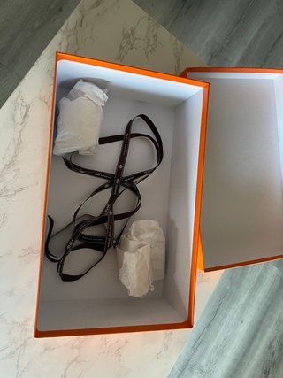 Caja de zapatos Hermes naranja