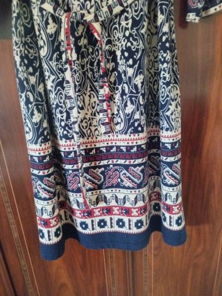 Vestido punto estampado talla 44