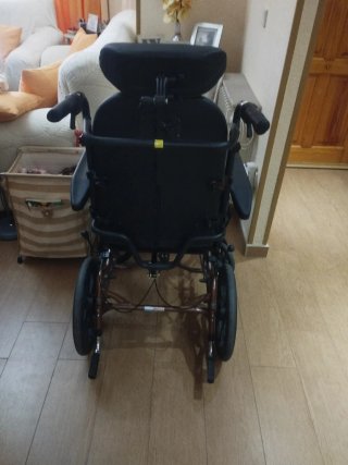 Silla sofá de ruedas seminueva, reclinable