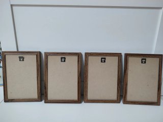 Set 4 Cuadros Vintage Caballos