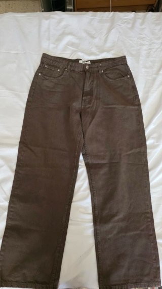 Pantalón vaquero marrón baggy fit talla 46