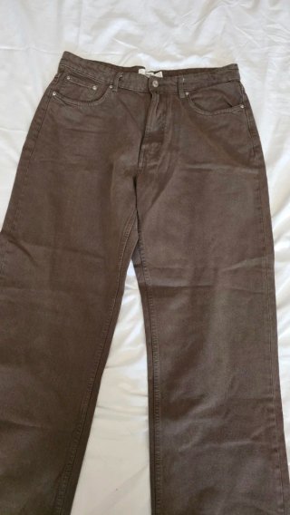 Pantalón vaquero marrón baggy fit talla 46