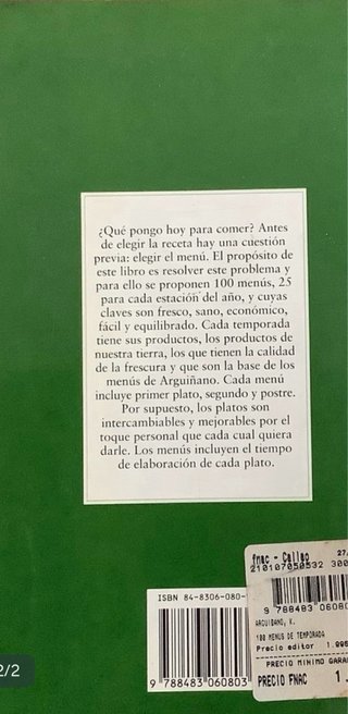 100 menus de temporada de Karlos Arguiñano