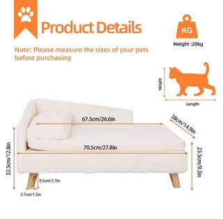 Cama tipo divan para perro pequeño y otras