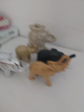 Lote de 5 figuras de elefantes decorativos