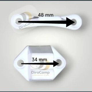 Retenedor puerta caravana blanco