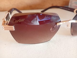 Gafas de sol Cartier Marrón y Dorado