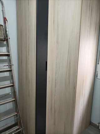Escritorio modular madera y metal