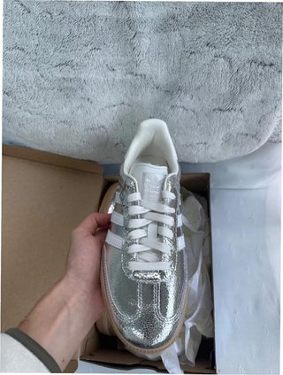 Adidas Samba OG Plata Metalizado Talla 38