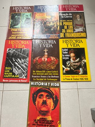 Antiguas revistas Historia y vida