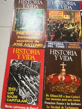 Antiguas revistas Historia y vida