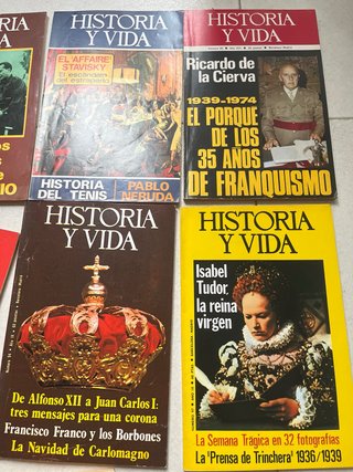 Antiguas revistas Historia y vida