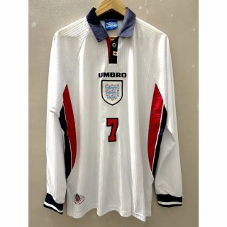 Camiseta David Beckham #7 Inglaterra Mundial 1998