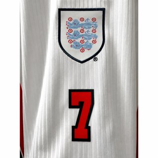 Camiseta David Beckham #7 Inglaterra Mundial 1998