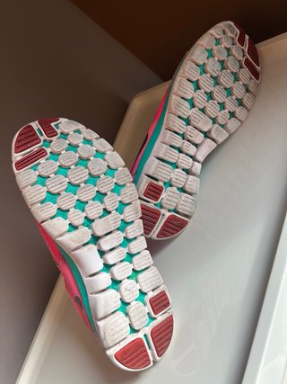 Zapatillas Nike Flex Rosa/verde Talla 39