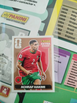 Cromo Panini Achraf Hakimi Extra Sticker