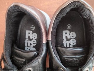 Zapatillas Refresh Talla 40 Mujer Negro/Plateado
