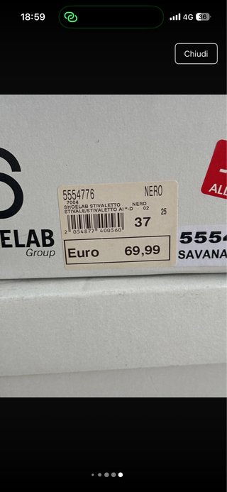 Stivali neri con borchie prezzo originale 70