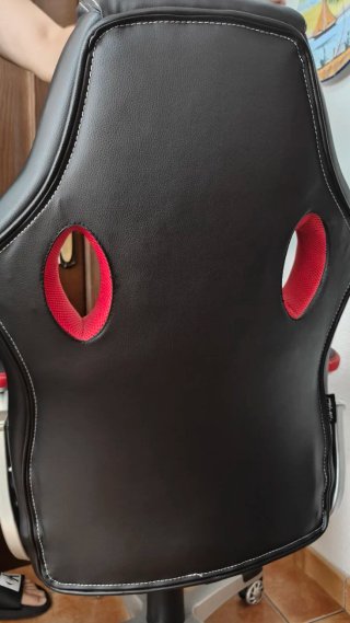 Silla Gaming/Oficina/Escritorio Negra y Roja Mc HA