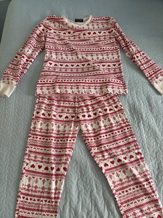 Pijama Conjunto Rojo y Blanco