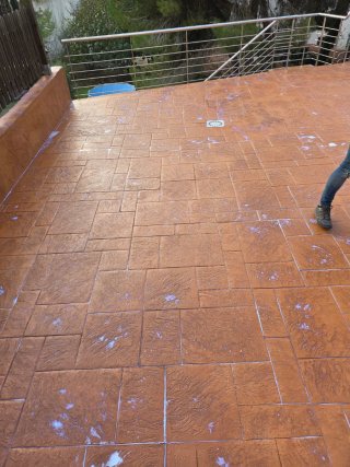 Hormigón impreso para exteriores