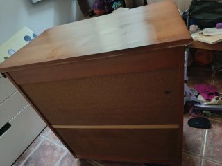 Cómoda infantil de madera con cambiador