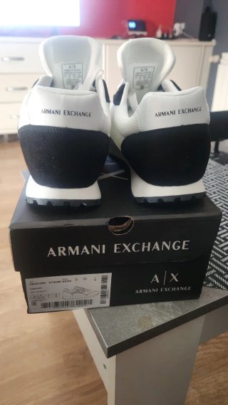 Zapatillas Armani Exchange Blancas y Negras