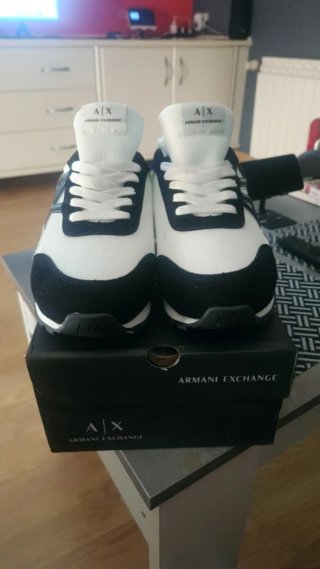 Zapatillas Armani Exchange Blancas y Negras