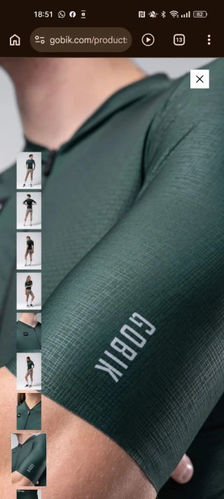 Maillot L Gobik Infinity Bunker Green