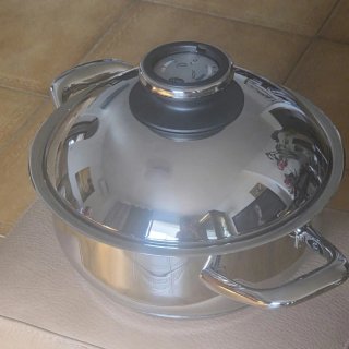 Ollas AMC metálica plateada