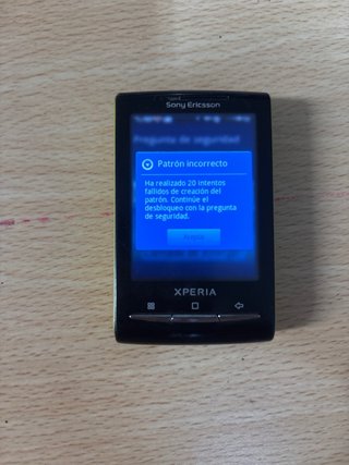 Sony Ericsson Xperia X10 mini - Encendido OK.