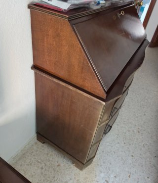Cómoda Buro Antigua Madera