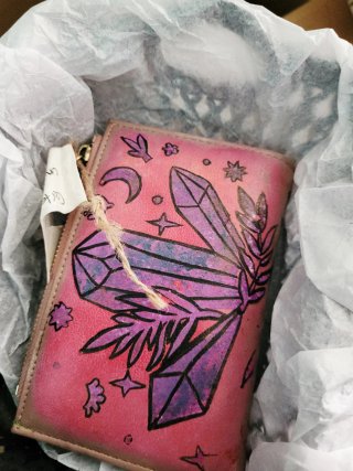 Cartera pintada a mano mujer