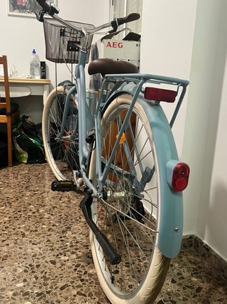Bicicleta Paseo Decathlon Azul