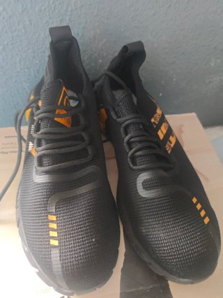 Zapatillas de seguridad Guy negras y naranjas