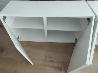 2 Muebles Ikea Besta Blancos