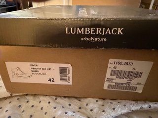 Botas Lumberjack River Piel Negra 42 (Con Caja)