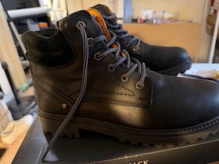 Botas Lumberjack River Piel Negra 42 (Con Caja)
