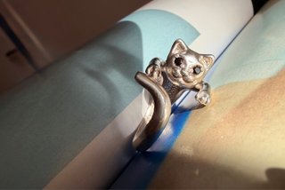 Anillo Plata Gato