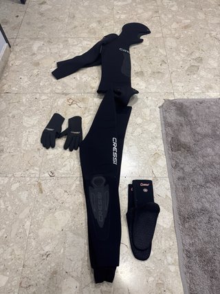Traje Neopreno Cressi 7mm Pesca Sub/Apnea Talla M