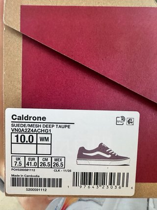 Zapatillas Vans Beige Talla 41 NUEVAS